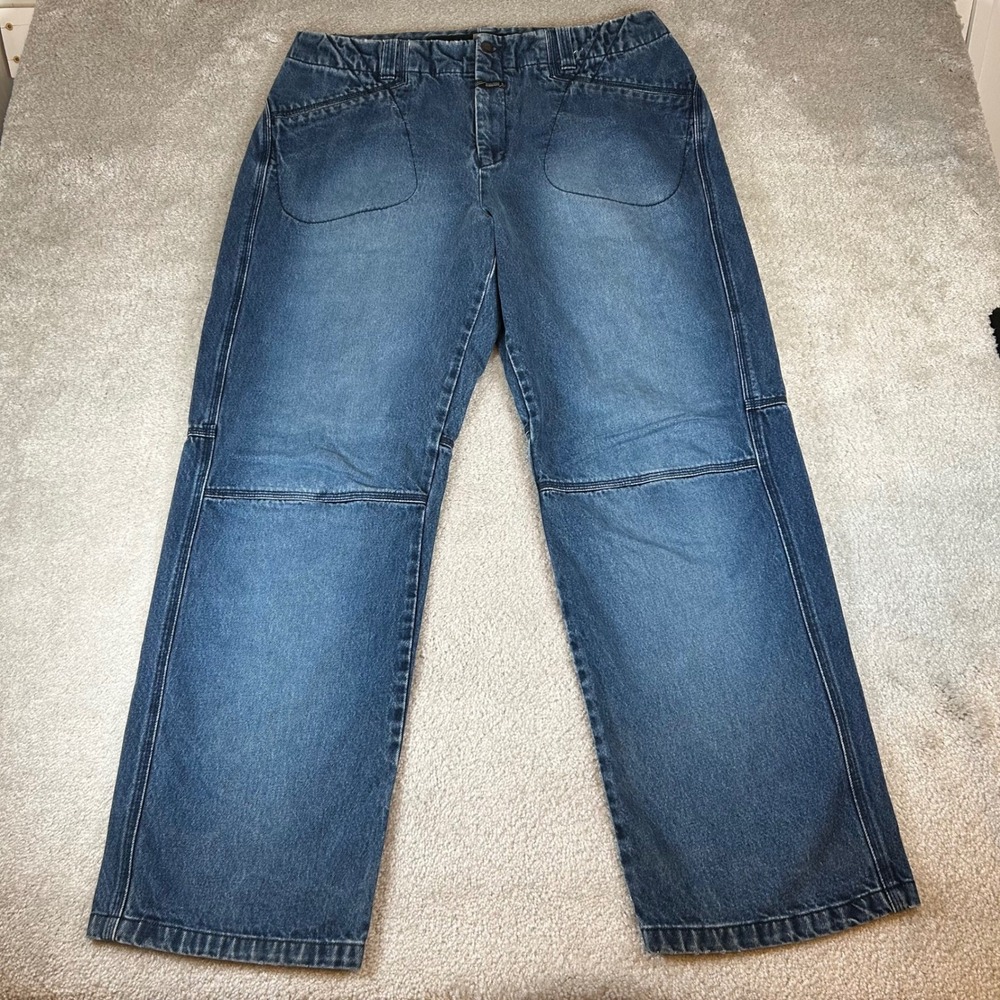 Vintage 90s Marithe Francois Girbaud Jeans Mens 38‎ Baggy Shuttle Knee Wide Leg